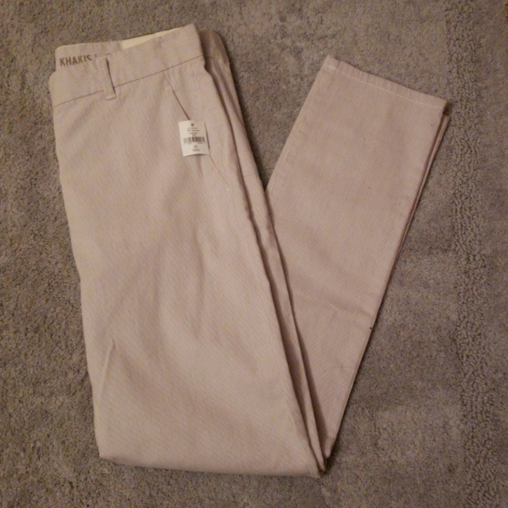 Gap White&Gray Khakis Skinny Crop